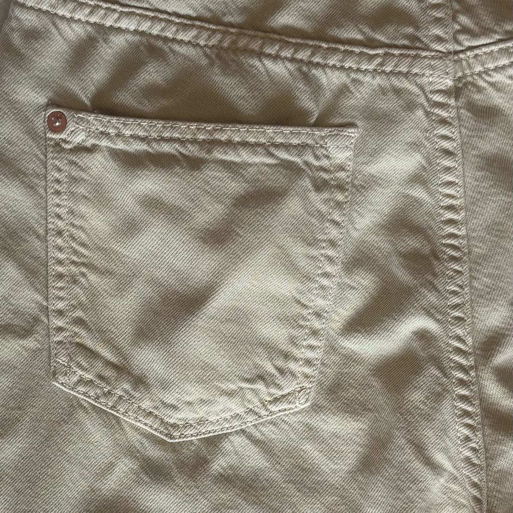 Anthropologie Pilcro The Annie Wide Leg Jean Neutral Cream Pants Size 28x28 - Picture 7 of 7